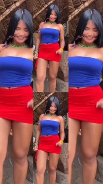 Woman in Blue Top Outdoors
