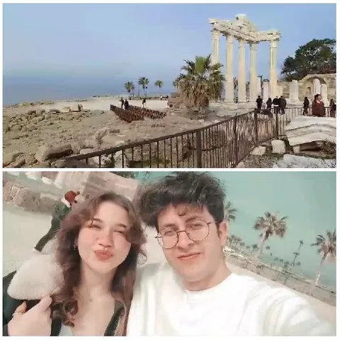 Ancient Ruins and Outdoor Selfie