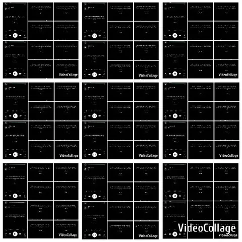 Grid of Thumbnails with Play Icons