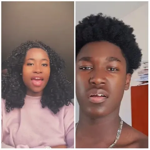 Split-Screen of Two Performers