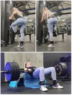 Gym Leg Exercise and Hip Thrust