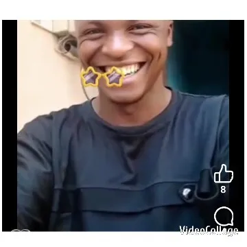 Smiling Person with Star Effects