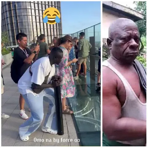 Rooftop Fun and Serious Man