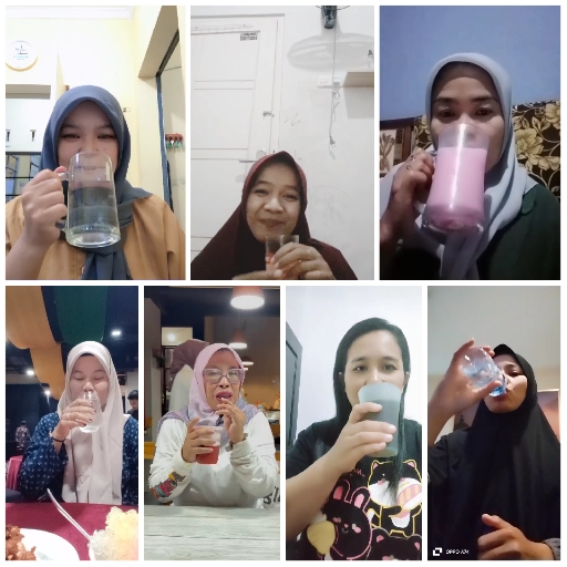 Seven Individuals with Drinks