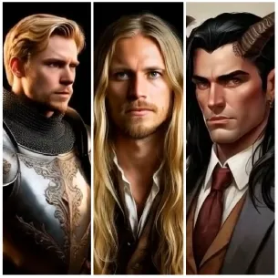 Three Men in Unique Attire