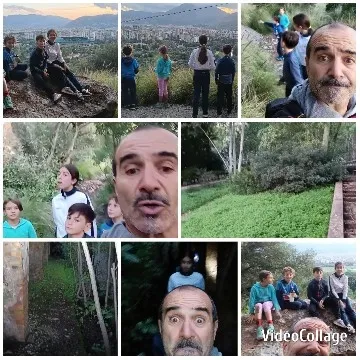 Group Hiking in Scenic Nature