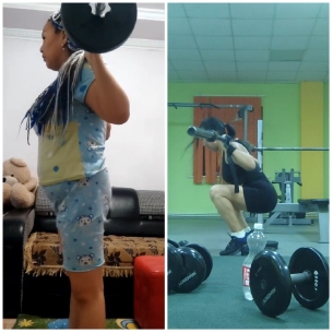 Child and Adult Weightlifting