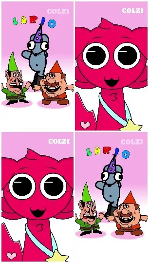 Cartoon Characters in Bright Colors