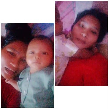 Woman and Baby Relaxing Together