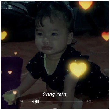 Child Crawling with Heart Effects