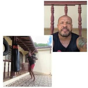 Close-Up of Person Practicing Punches