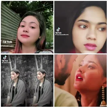 Four Faces with Different Expressions