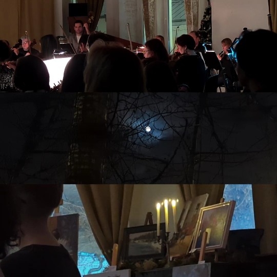 Orchestra Performance and Night Scenes