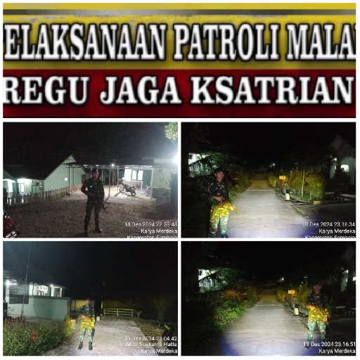 Nighttime Patrol in Uniform