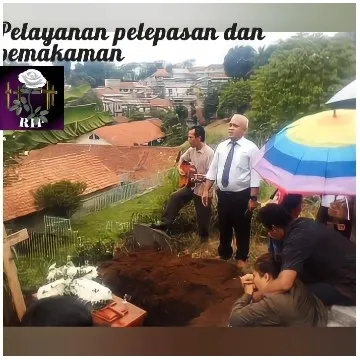 People at Burial Service