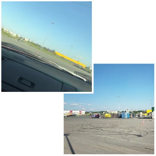 Views from Car and Parking Lot
