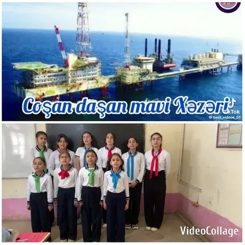 Offshore Oil Rig and Schoolchildren