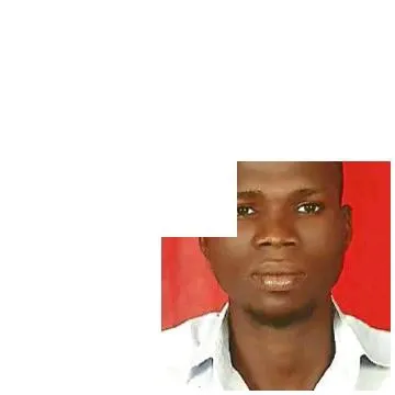 Person Against Red Background