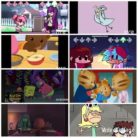 Animated Characters in Whimsical Scenes