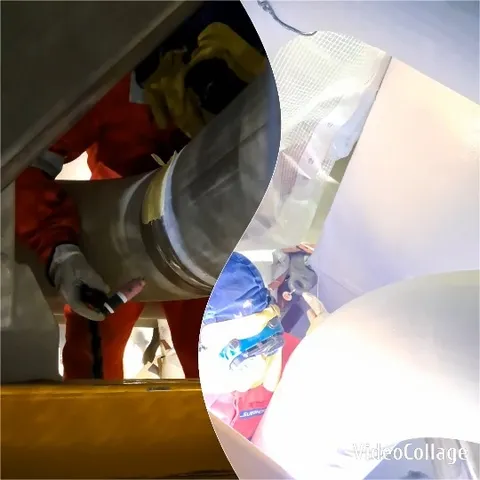 Worker Near Industrial Pipes