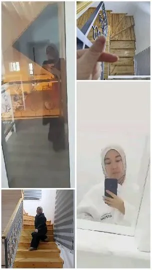 Selfie in Mirror and Wooden Details