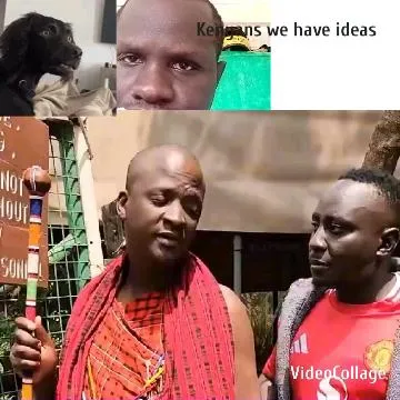 Close-Ups of Dog and Man's Face