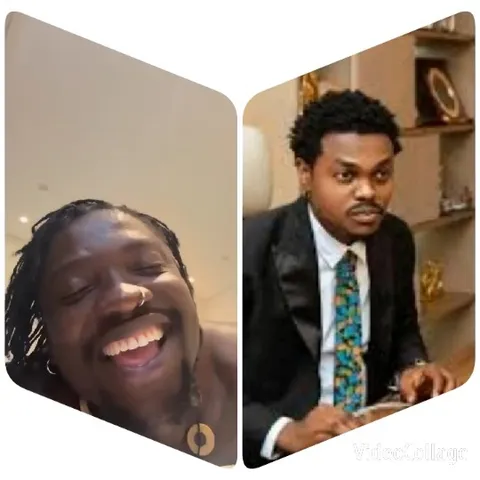 Smiling Person and Serious Individual