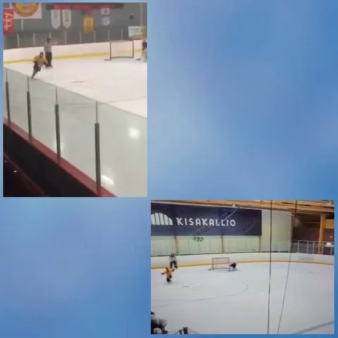 Indoor Ice Hockey Game Scenes