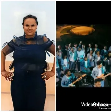 Confident Woman with Performing Musicians