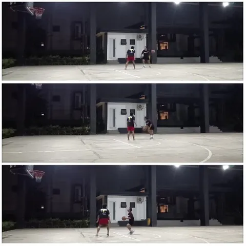 Basketball Game at Night
