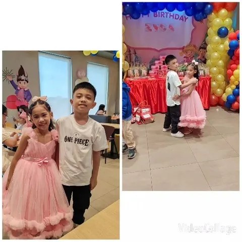 Birthday Celebration with Colorful Balloons