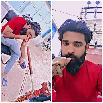 Man with Hookah and Selfie Moment