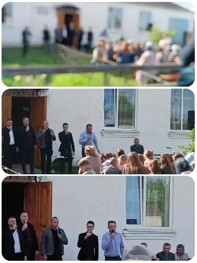 Choir Group Performing Outdoors