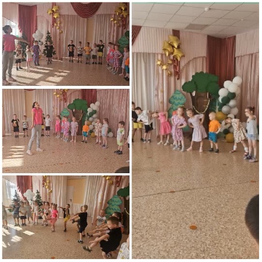 Children's Group Activity in Decorated Room