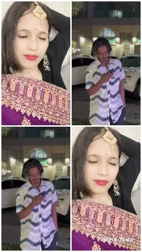 Woman in Traditional Attire and Jewelry