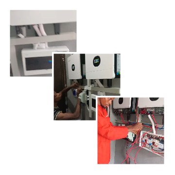Hands Connecting Electrical Equipment