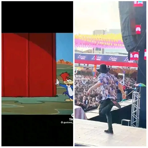 Cartoon Character and Live Performance