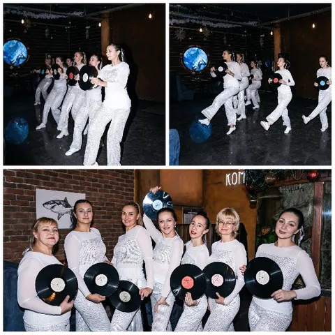 Dance Routine with Vinyl Records