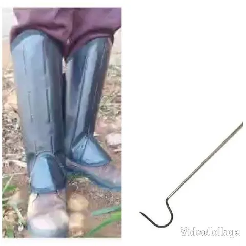 Boots and Metal Hook Close-Up