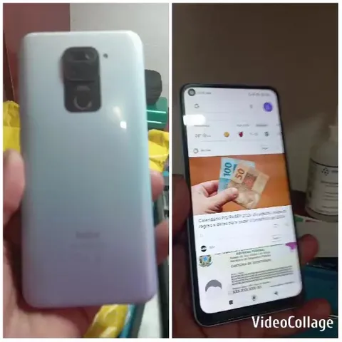 Smartphone Display with Currency Notes