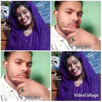 Smiling Woman and Thoughtful Man