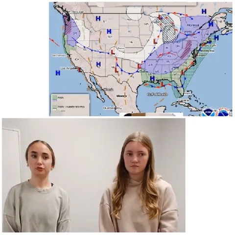 Weather Map and Young Individuals
