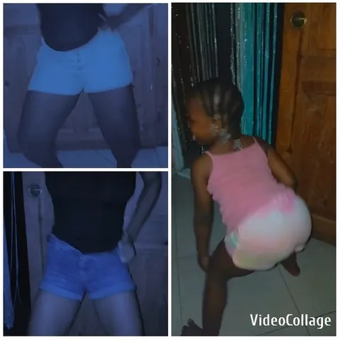Dancing Poses Indoors with Child