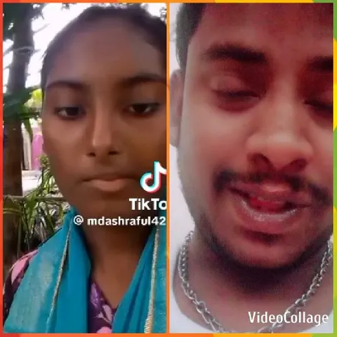Serious Young Person and Smiling Individual