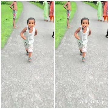 Child Running in Countryside