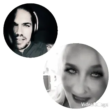 Circular Portraits of Two Individuals