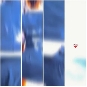 Abstract Blue Tones and Heart