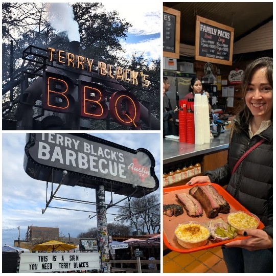 BBQ Signs and Restaurant Scene