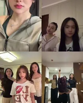 Young Women Posing in Different Settings
